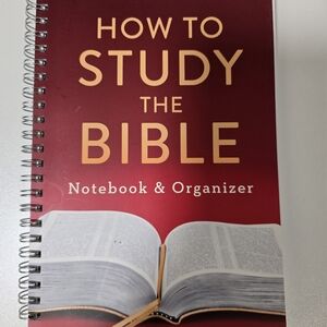 Bible Study Notebook & Organizer - Red Cover